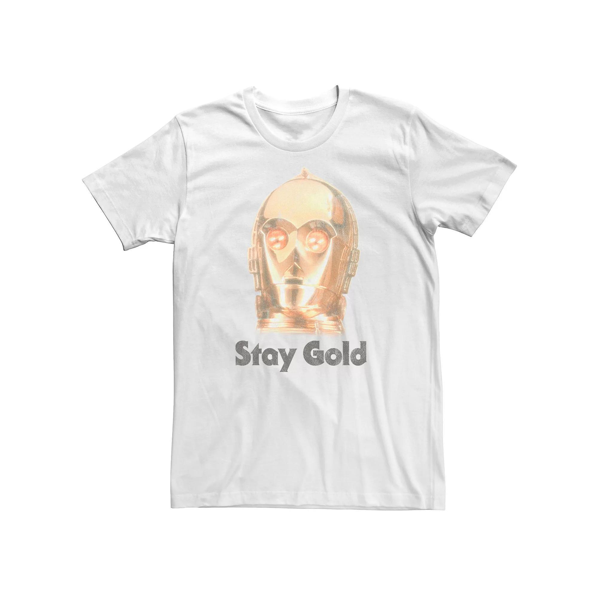 Men's Star Wars The Rise of Skywalker C-3PO Stay Gold Graphic Tee,  Product Image