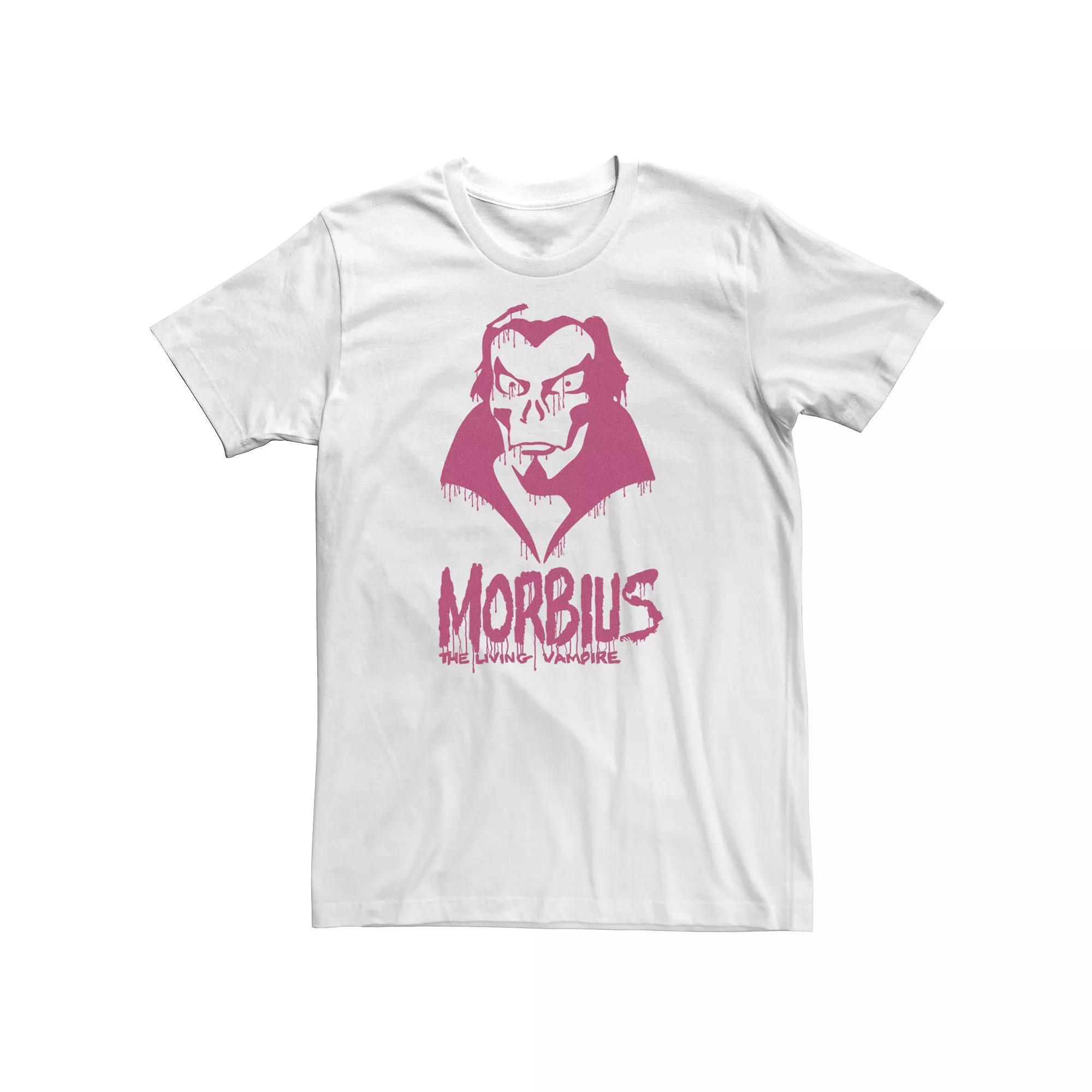Big & Tall Marvel Morbius The Living Vampire Paint Drip Tee, Men's, Size: 4XL, White Product Image