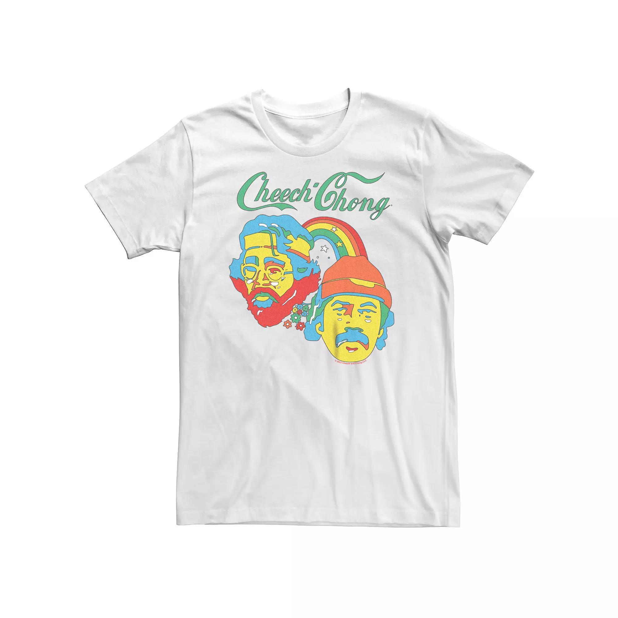 Big & Tall Cheech & Chong Psychedelic Rainbow Tee, Men's,  Product Image