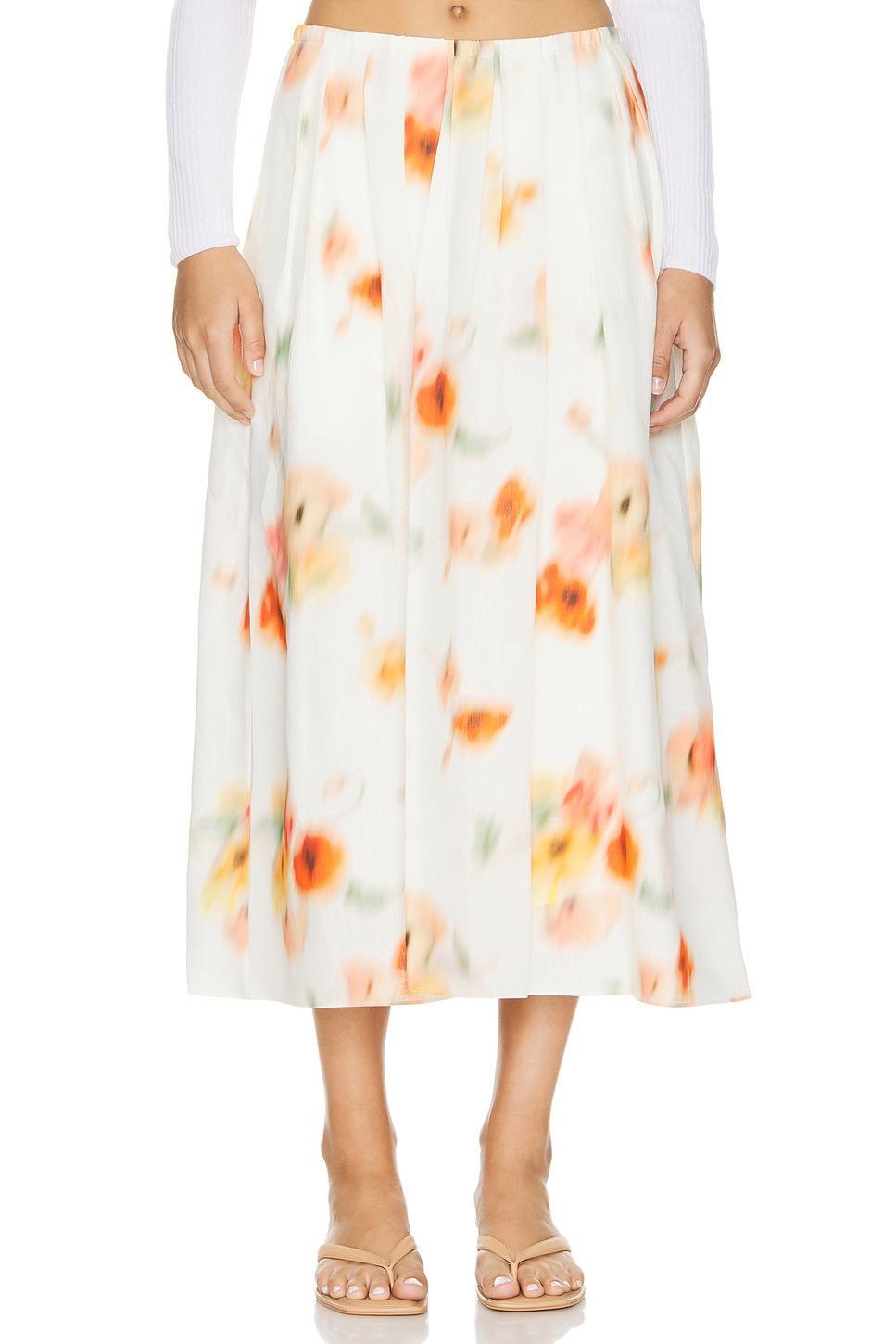 Poppy Blur Gathered Easy Skirt Vince Product Image