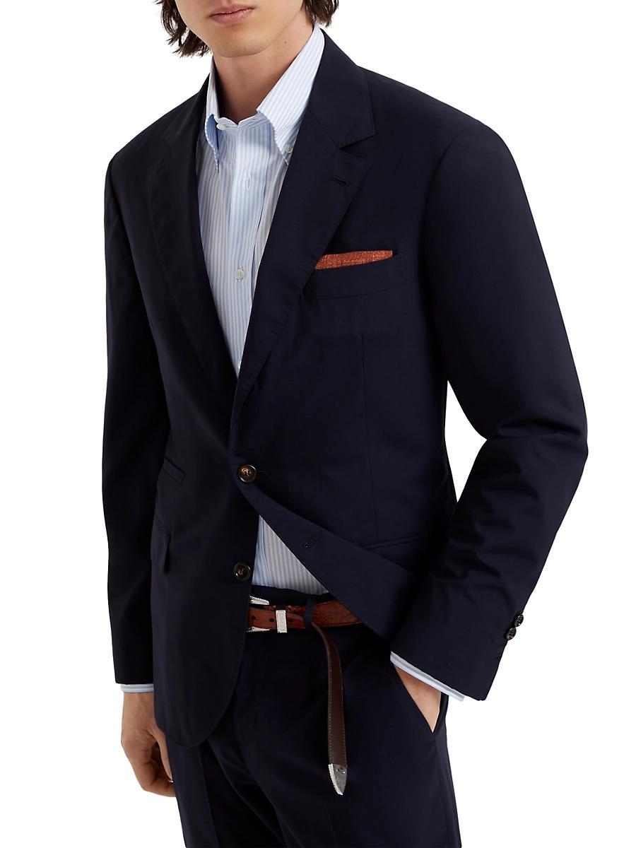 Mens Super 150s Lightweight Wool and Silk Blazer Product Image