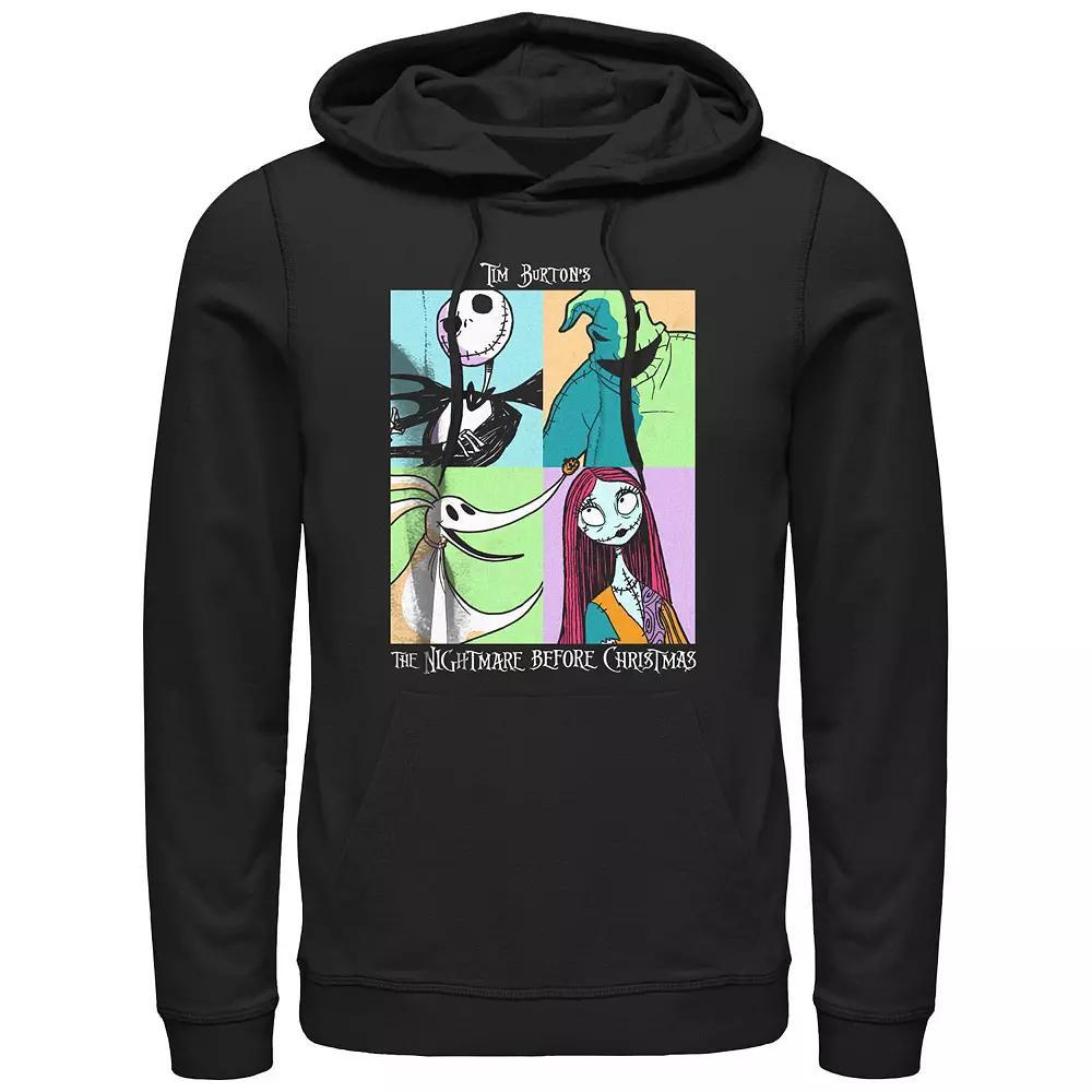 Disney's The Nightmare Before Christmas Pop Art Poster Men's Graphic Hoodie, Size: Large, Black Product Image