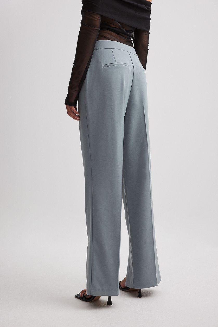 Front Slit High Waist Pants Product Image
