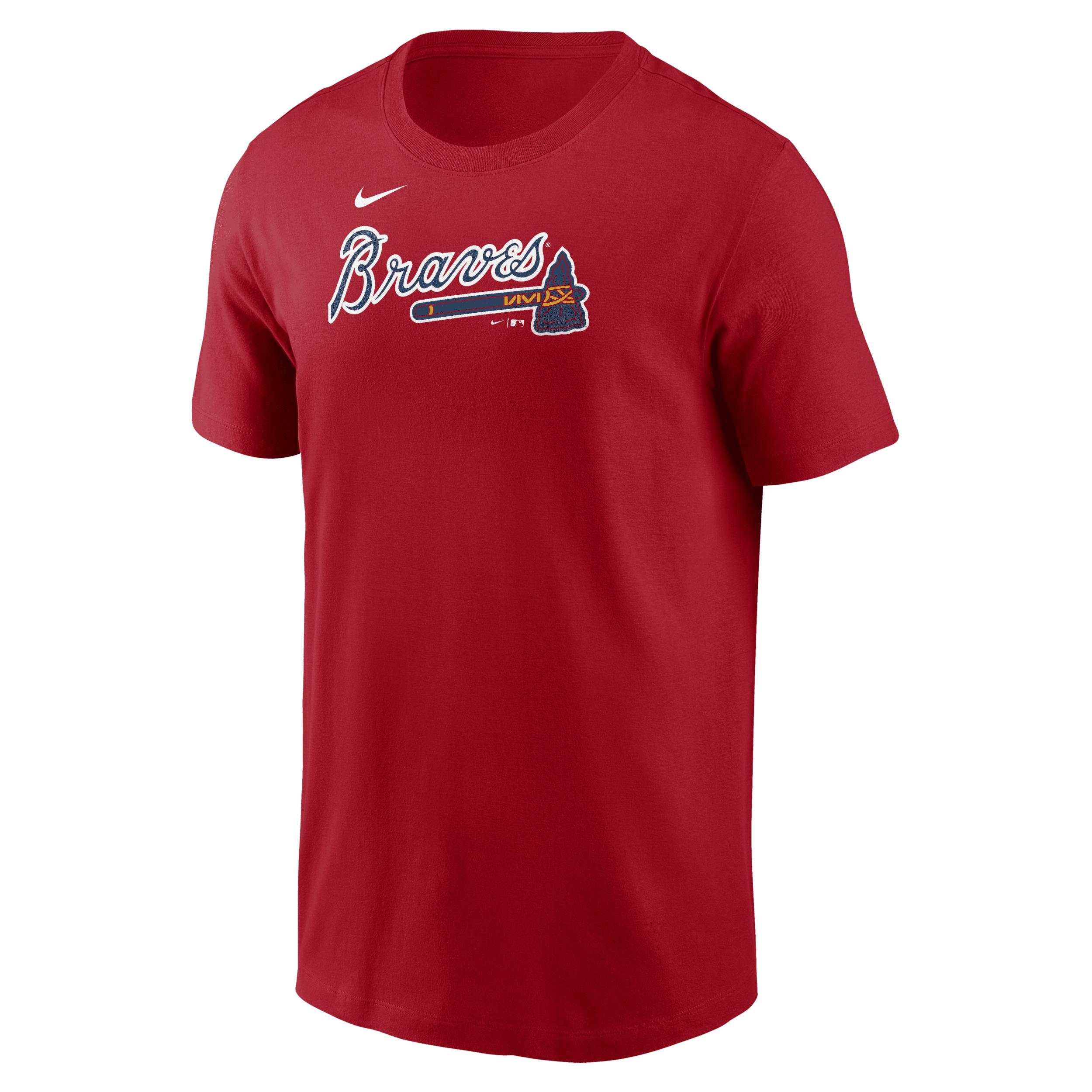 Atlanta Braves Fuse Wordmark Nike Men's MLB T-Shirt Product Image