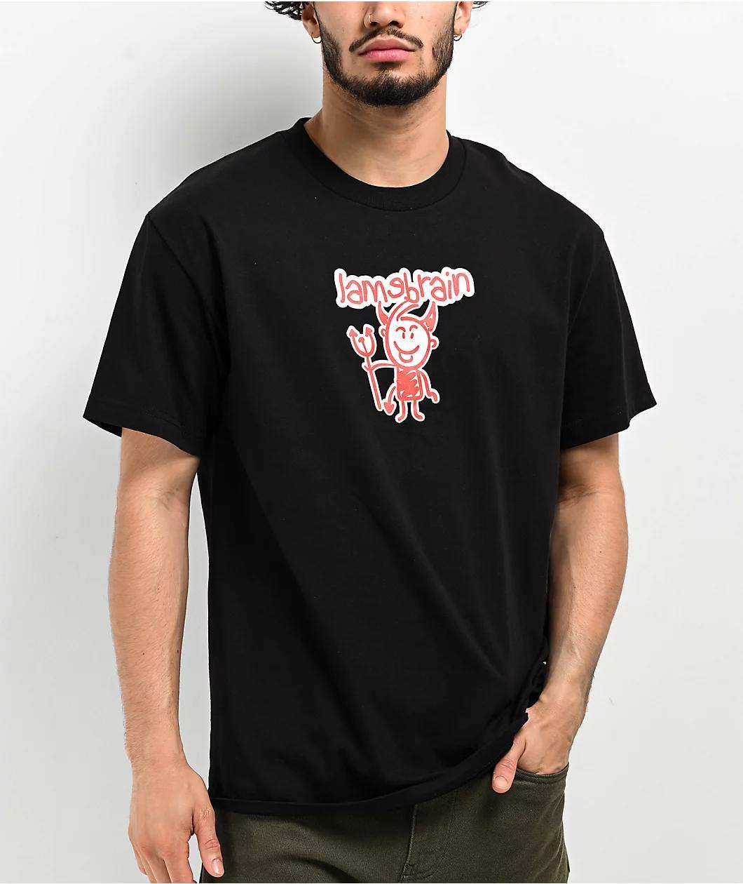 Lamebrain Little Devil Black T-Shirt Product Image