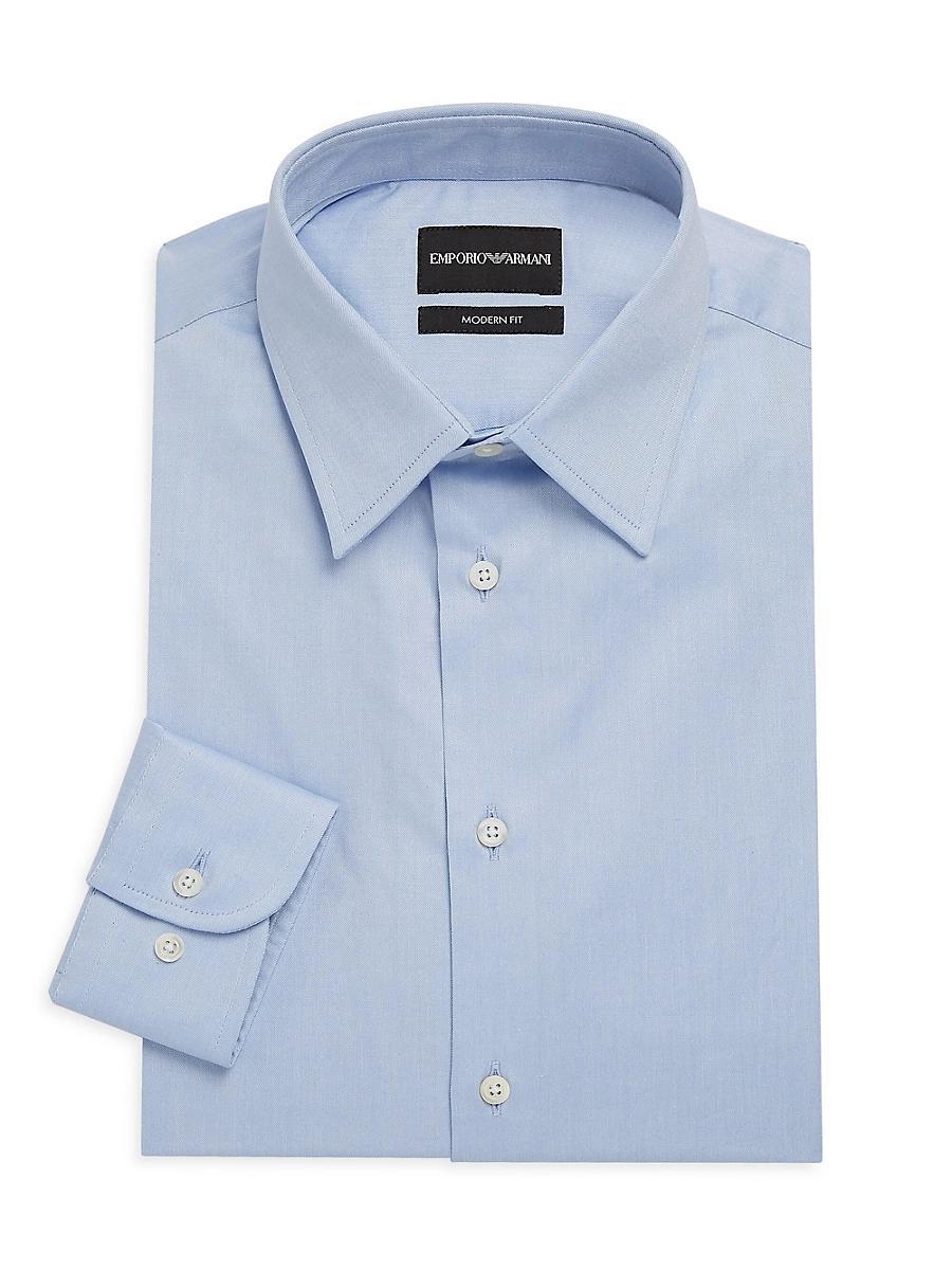 Mens Modern-Fit Solid Dress Shirt Product Image