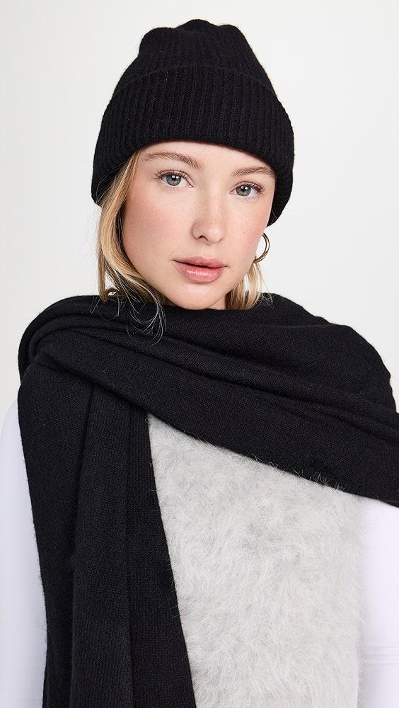 White + Warren Cashmere Plush Rib Beanie | Shopbop Product Image