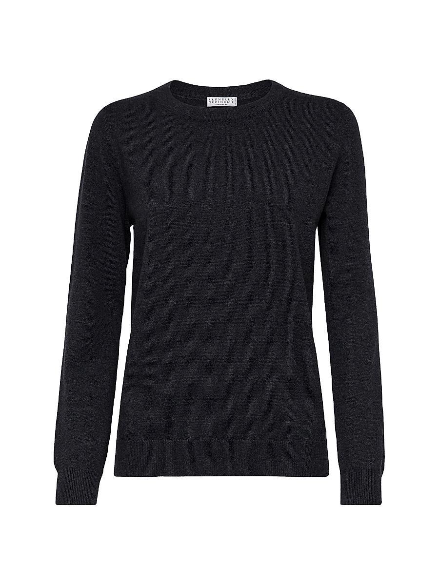 Womens Cashmere Sweater with Monili Product Image