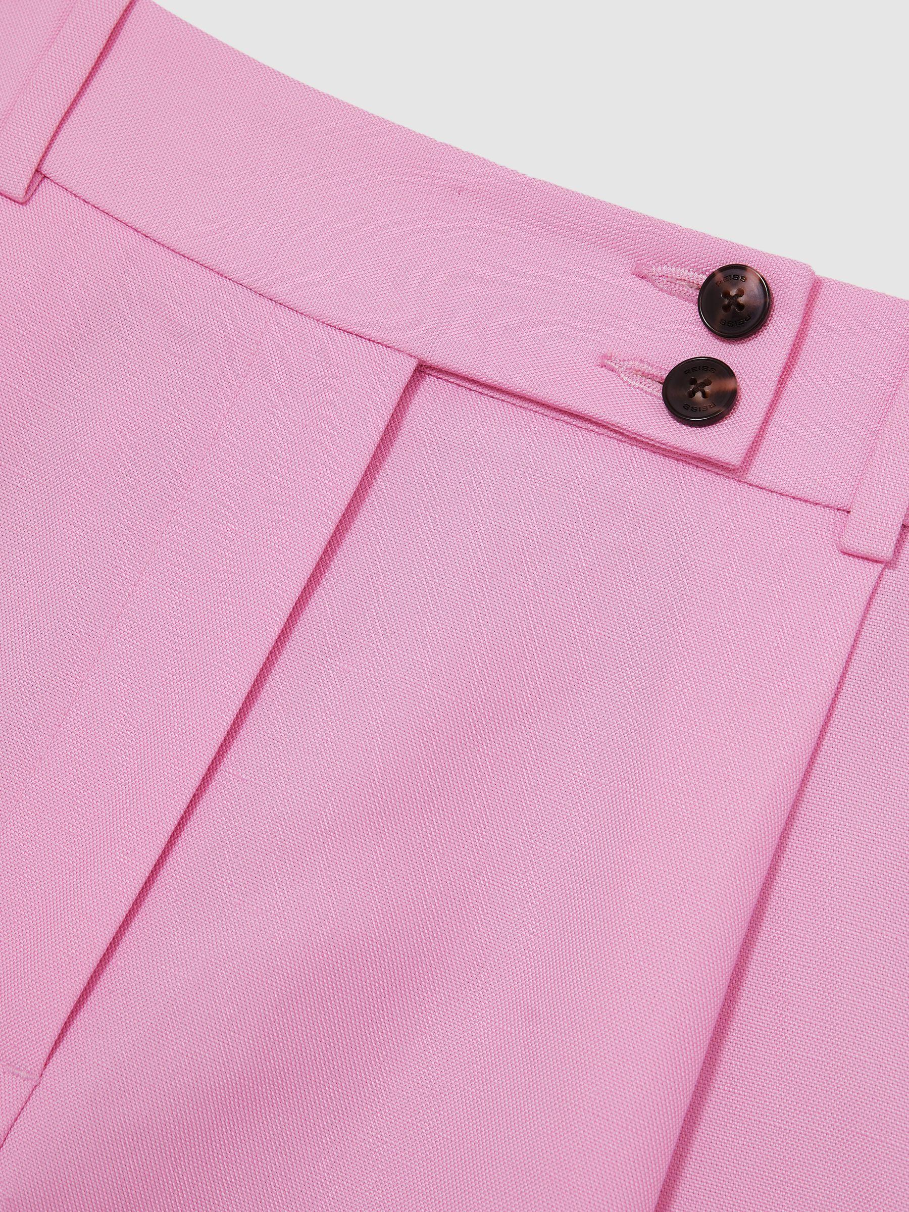 Tailored Shorts With Linen in Pink Product Image