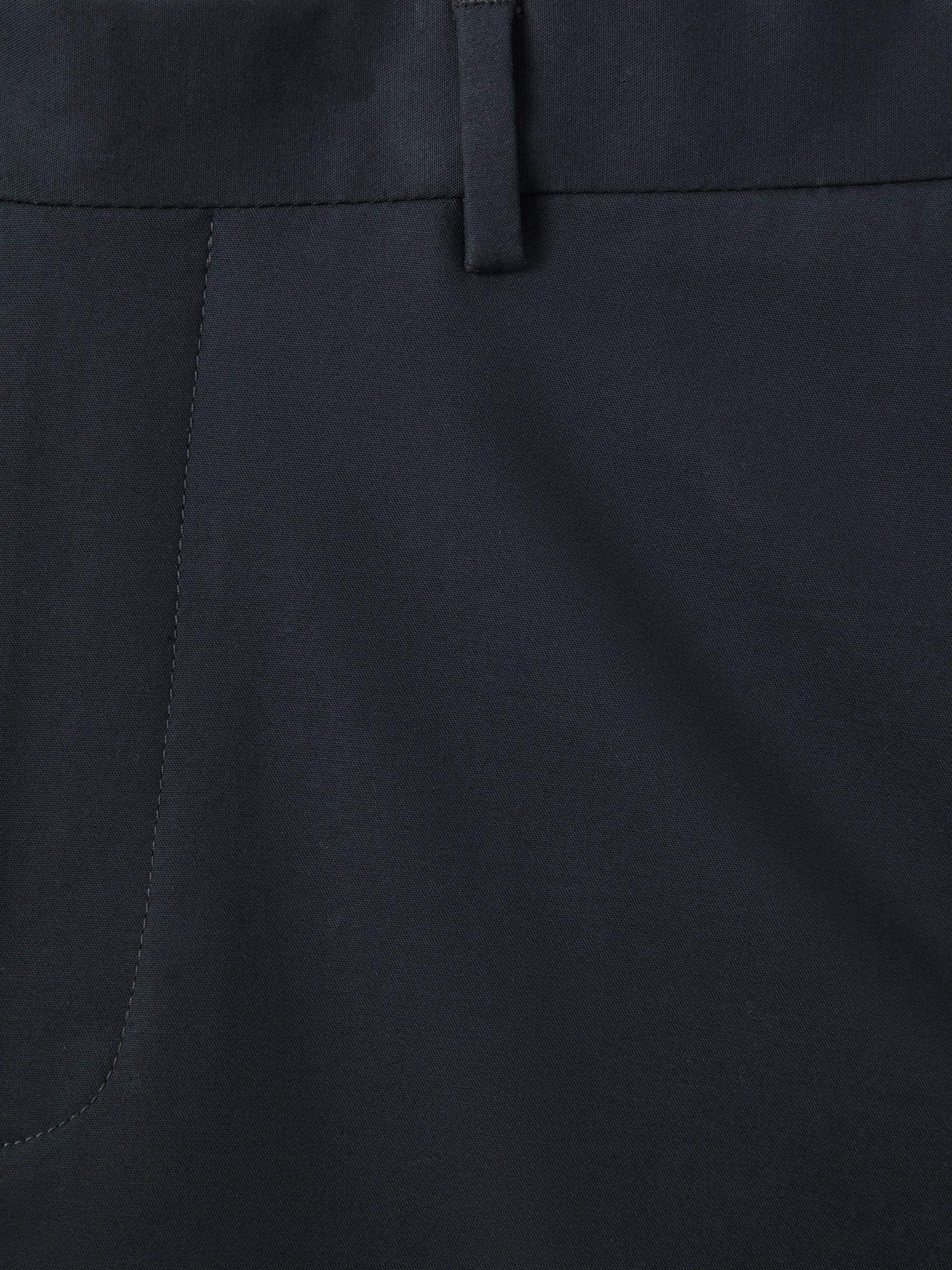 Slim Fit Cotton Blend Chinos in Steel Blue Product Image