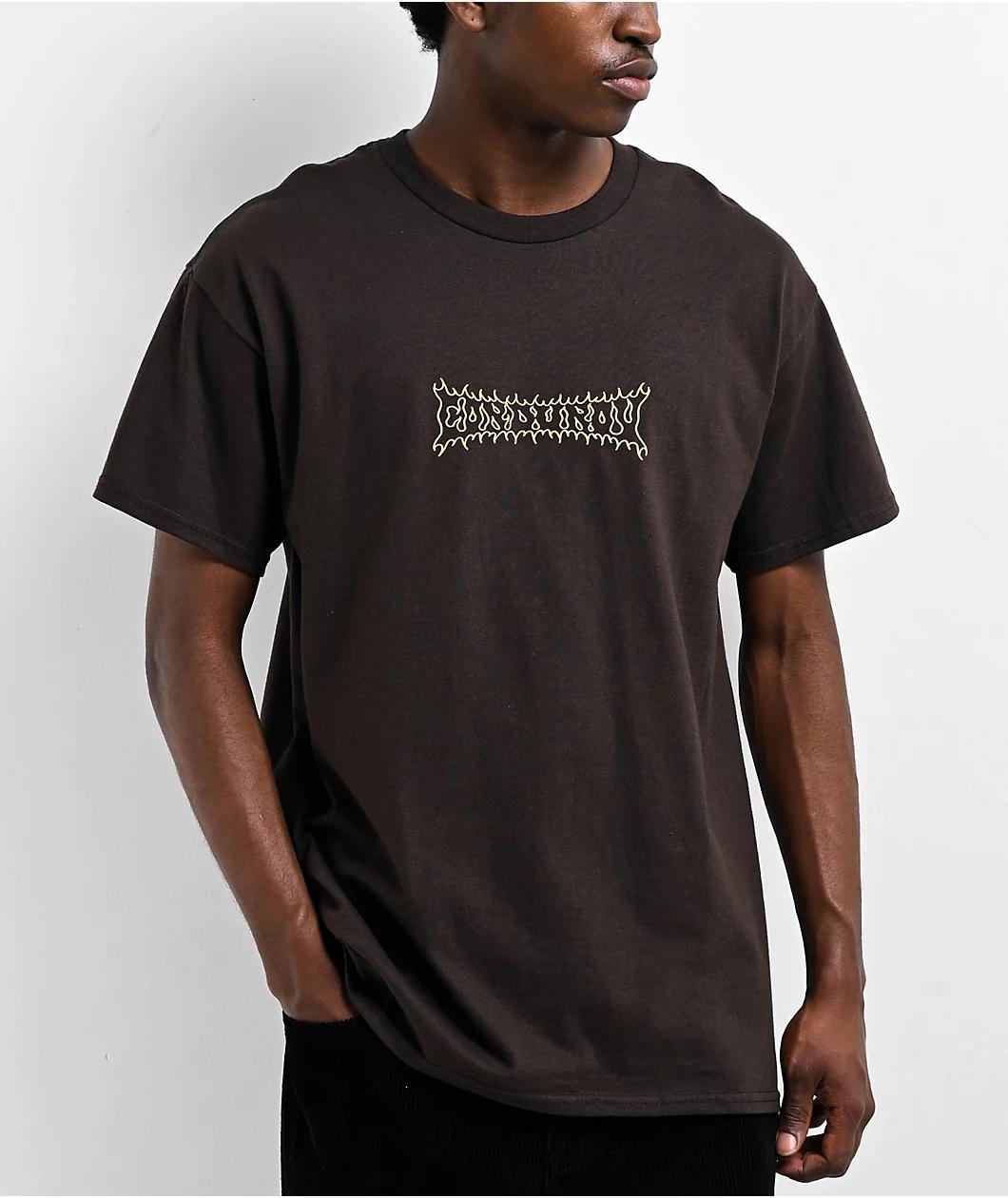 Corduroy Flash Brown T-Shirt Product Image