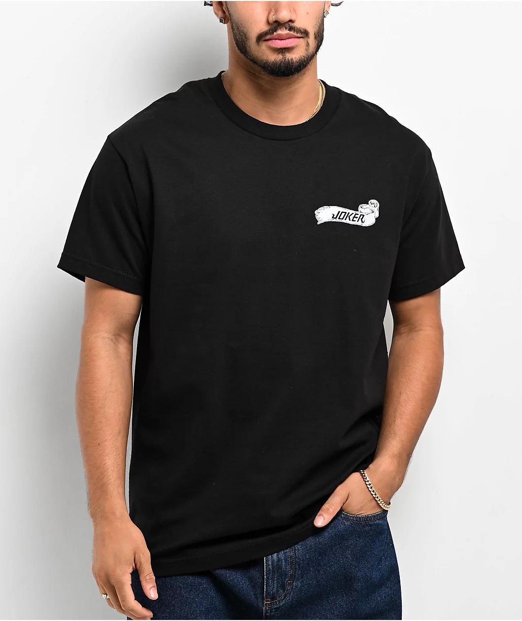 Joker Payaso Black T-Shirt Product Image