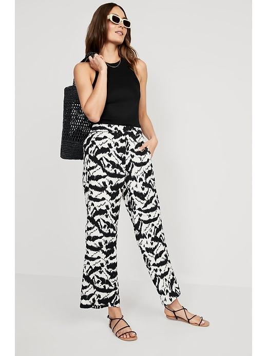 High-Waisted Playa Wide-Leg Pants Product Image