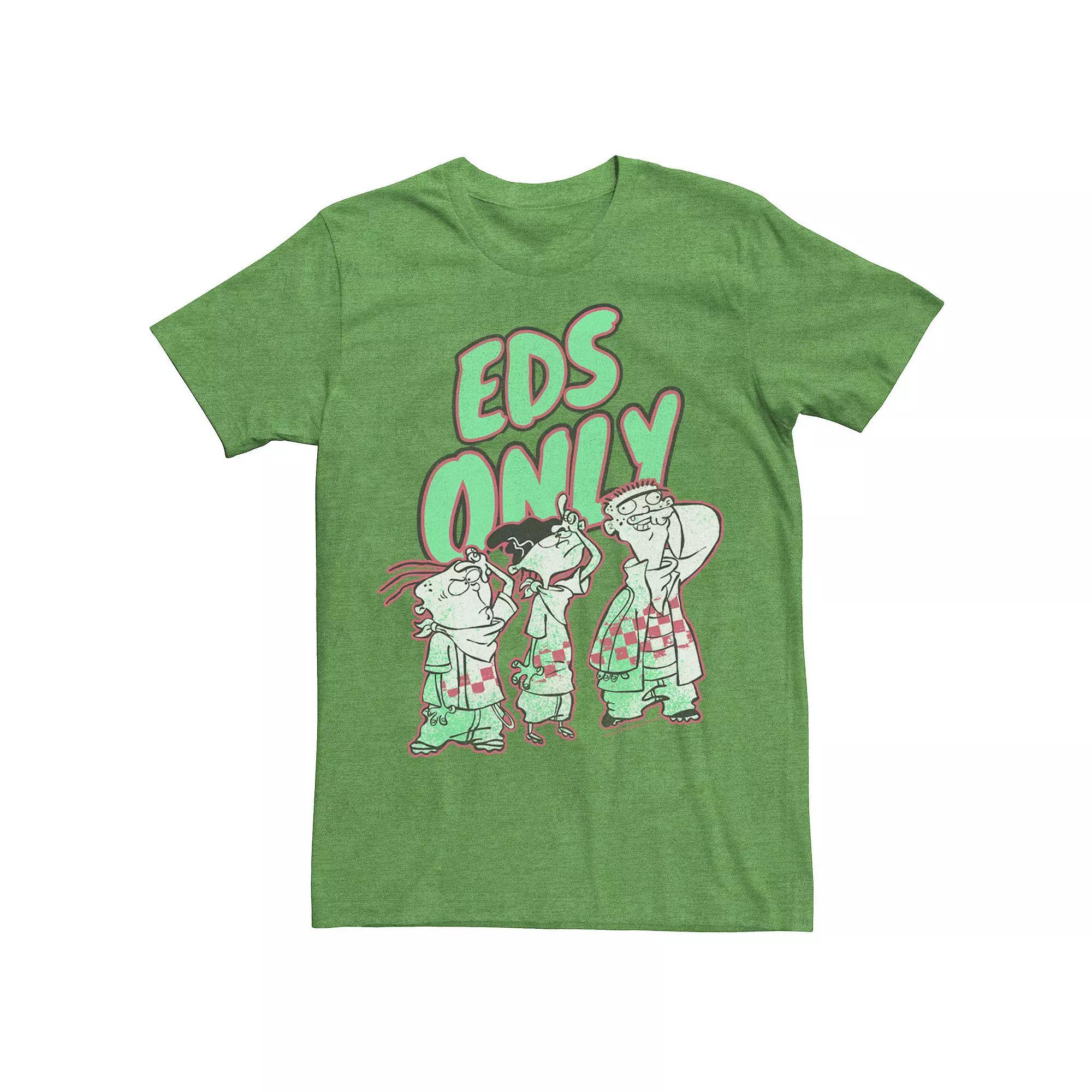 Men's Ed, Edd & Eddy Eds Only Portrait Tee, Size: Large, Navy Grey Product Image