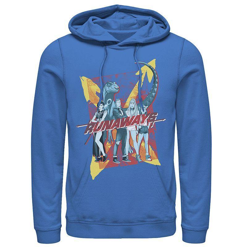 Men's Marvel Runaways Group Shot Graphic Hoodie, Size: Small, Royal Product Image