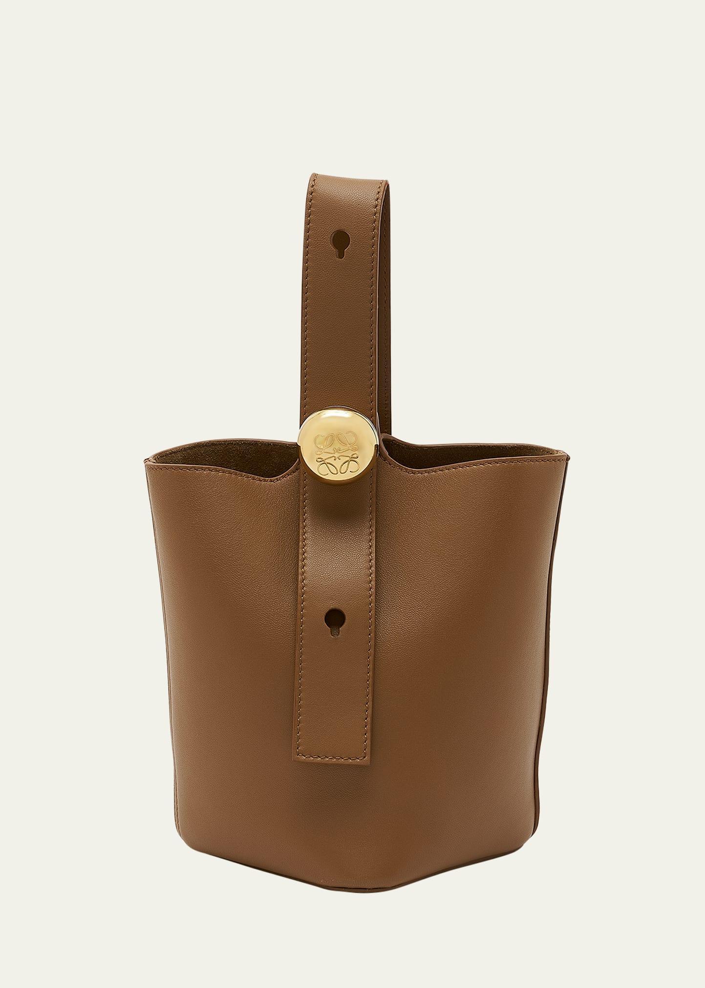 Mini Pebbled Leather Bucket Bag Product Image