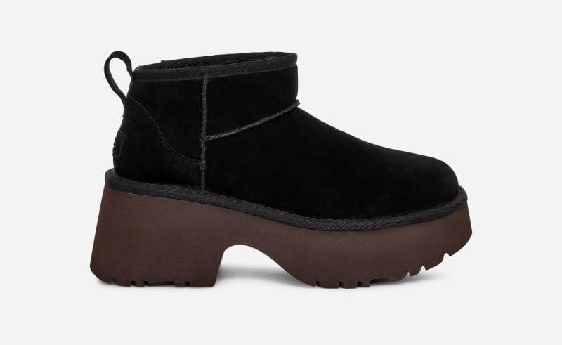 UGG Womens Classic Ultra Mini New Heights Suede Classic Boots Product Image