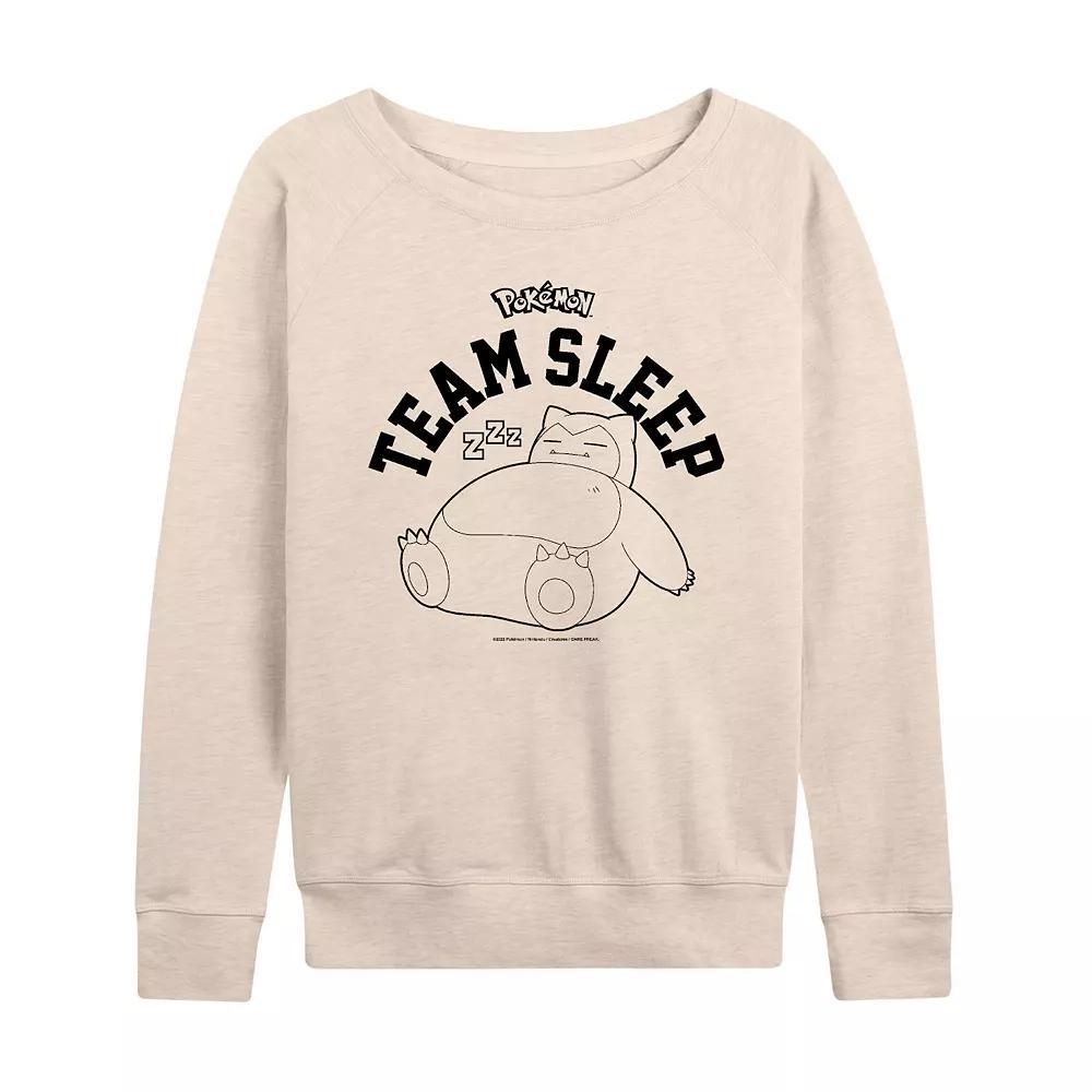Women's Pokemon Snorlax Team Sleep French Terry Long Sleeve Tee,  Product Image