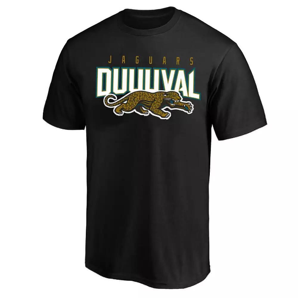 Men's Mitchell & Ness Black Jacksonville Jaguars Crew-Neck T-Shirt,  Product Image