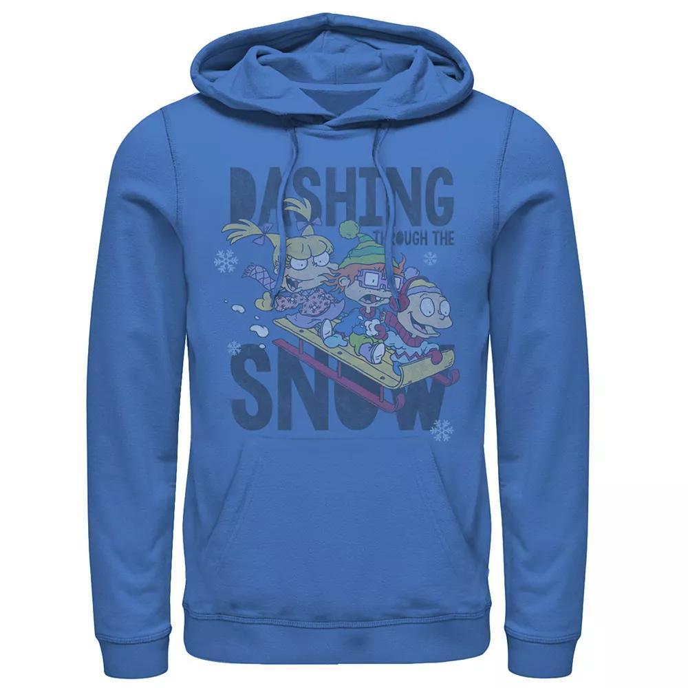Men's Nickelodeon Rugrats Trio Dashing Through The Snow Sled Graphic Hoodie,  Product Image