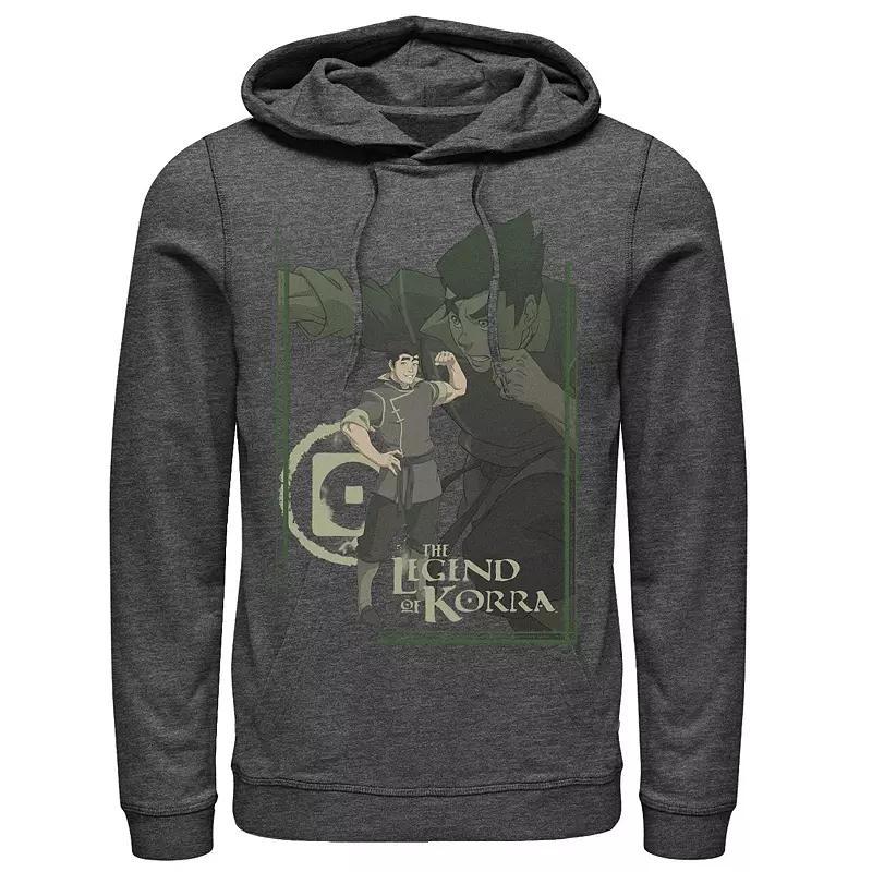 Men's Nintendo The Legend Of Korra Bolin Collage Poster Hoodie, Size: XXL, Grey Heather Product Image