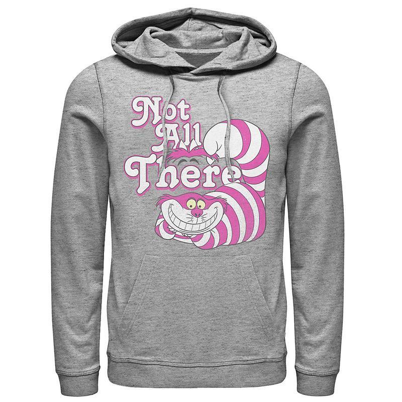 Disney's Alice In Wonderland Cheshire Cat Not All There Men's Hoodie, Size: XXL, Athletic Grey Product Image