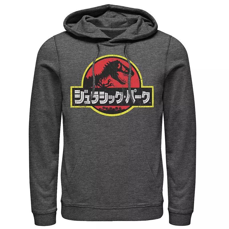 Mens Jurassic Park Firey Sunset Logo Hoodie Product Image