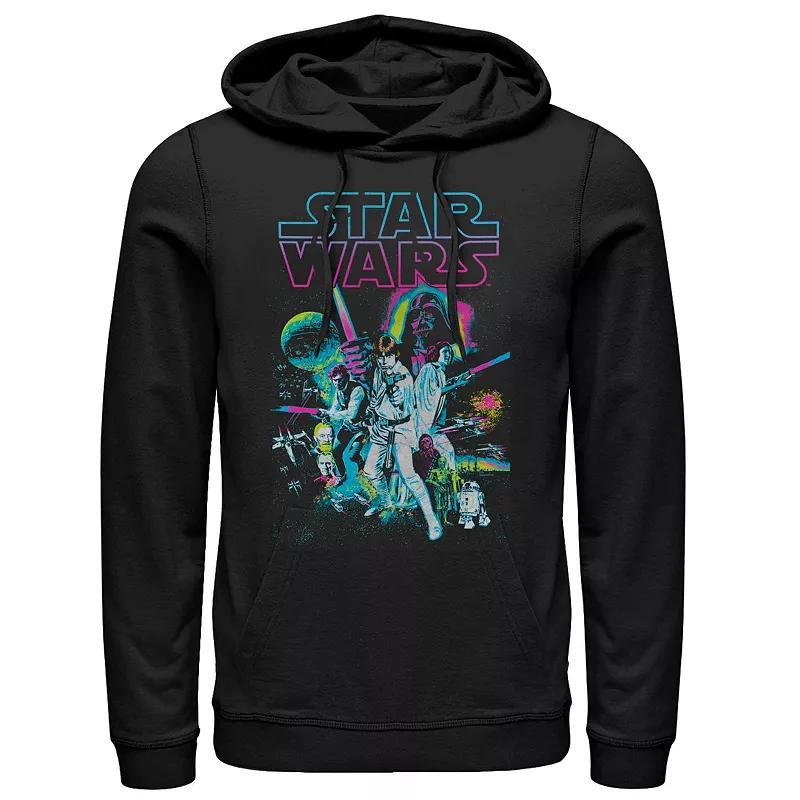 Mens Star Wars A New Hope Neon Poster Hoodie Product Image