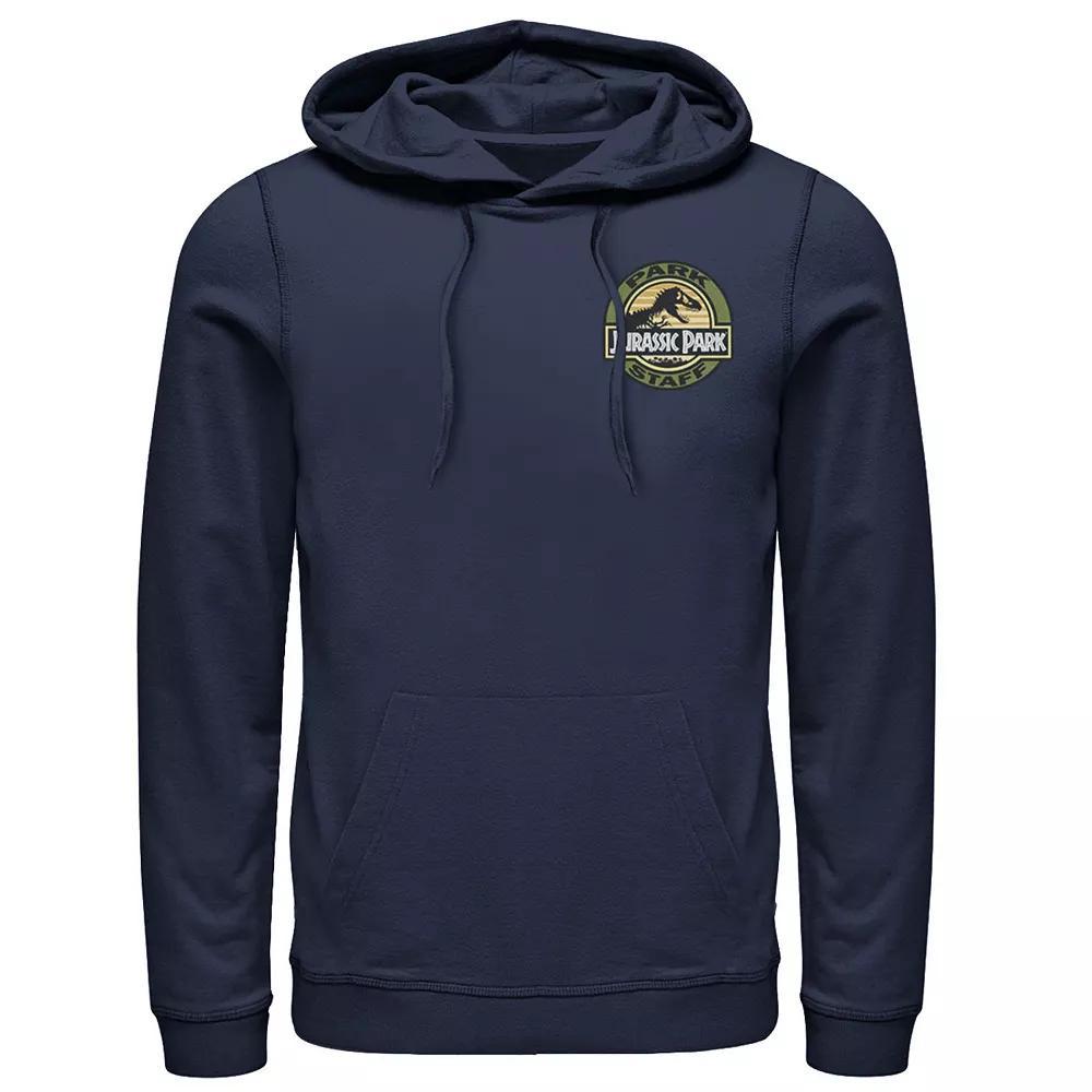 Men's Jurassic Park Staff Logo Pocket Patch Graphic Pullover Hoodie,  Product Image
