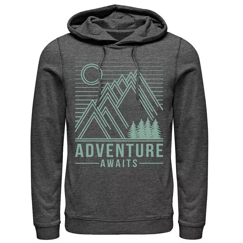 Mens Fifth Sun Adventure Awaits Line Art Hoodie Grey Heather Product Image