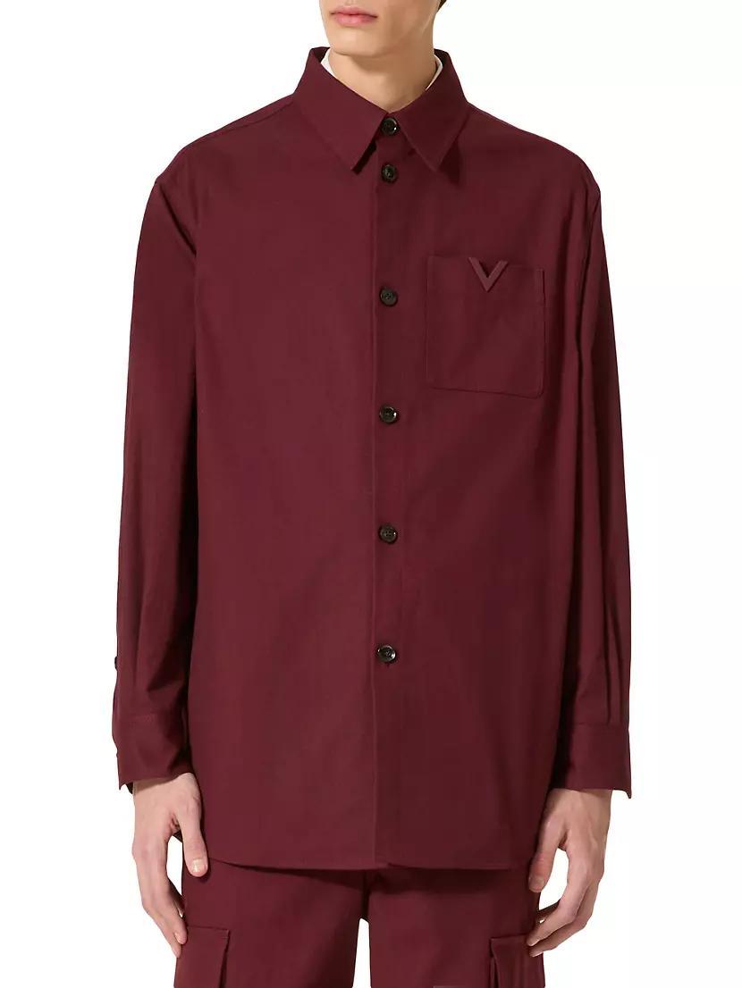 Stretch Cotton Canvas Shirt Jacket Product Image