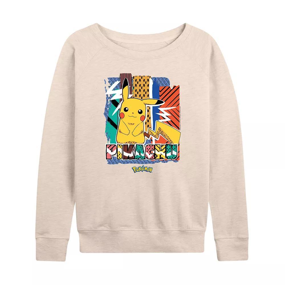 Women's Pokemon Pikachu Summer French Terry Long Sleeve Tee,  Product Image