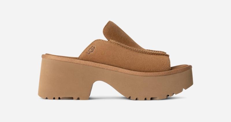UGG Womens New Heights Slide Suede Sandals Product Image