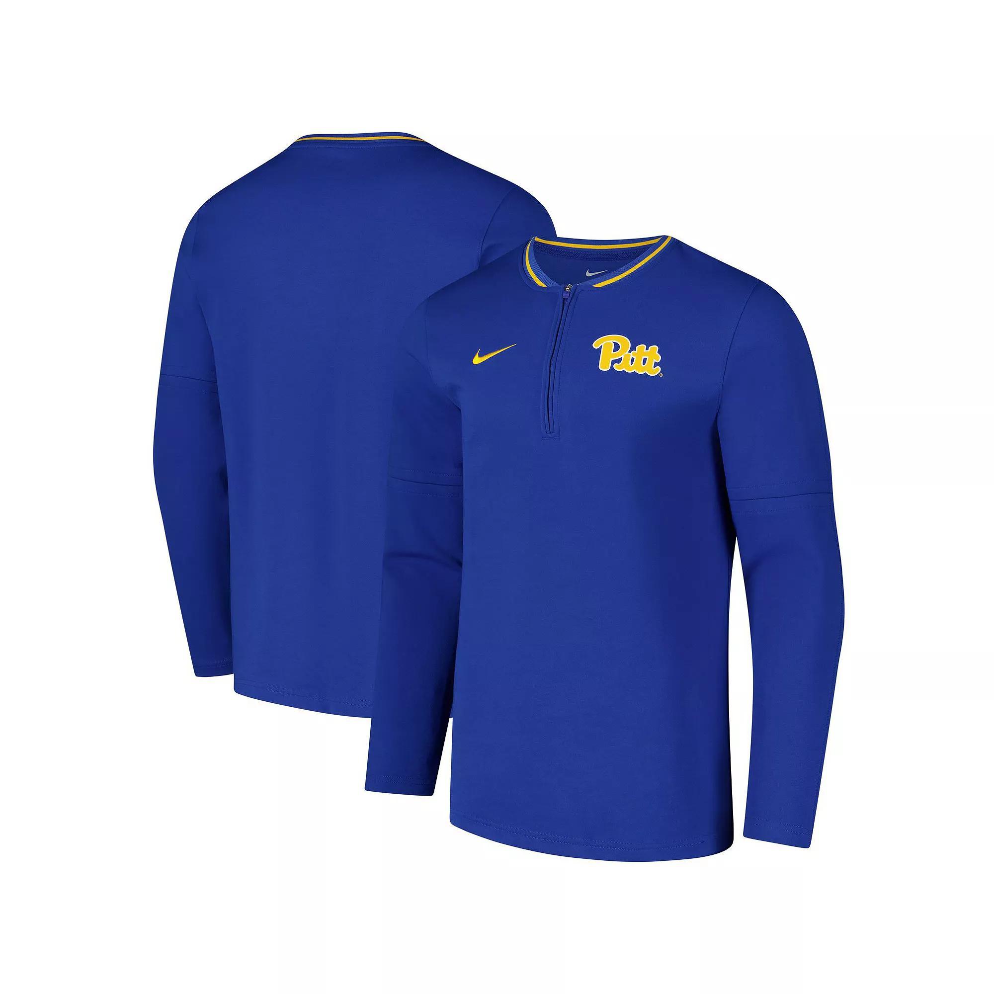 Men's Nike Royal Pitt Panthers Coaches Quarter-Zip Jacket,  Product Image