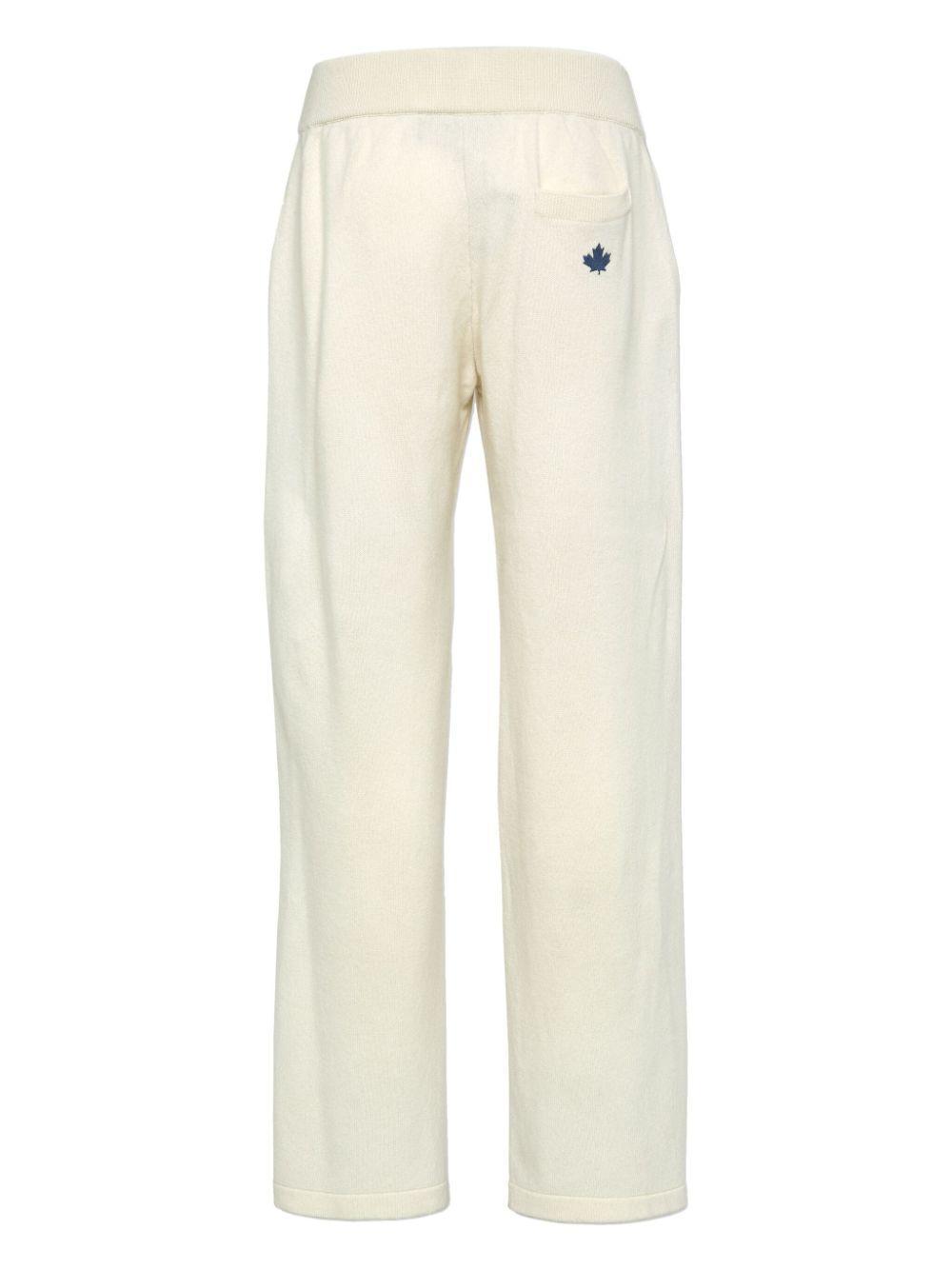 DSQUARED2 Jogginghose Mit Logo-stickerei In Weiss Product Image