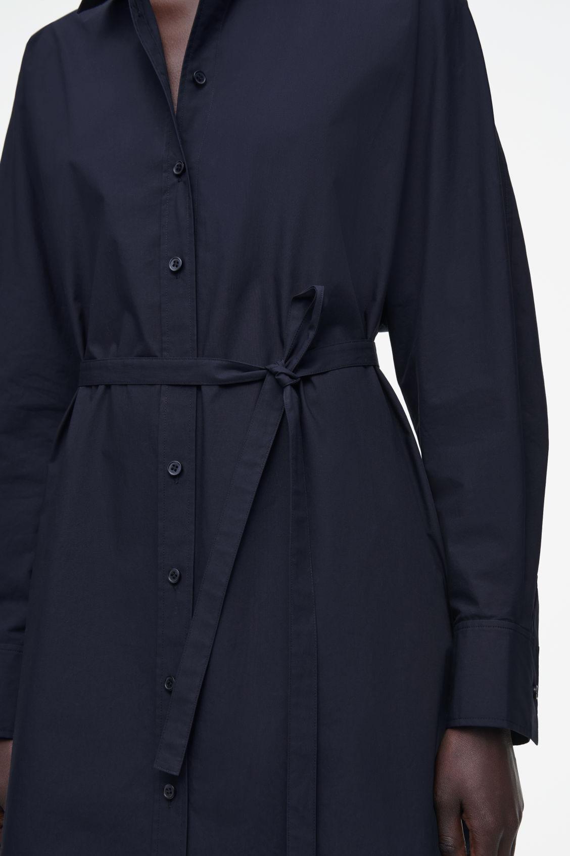 RELAXED COTTON SHIRT DRESS Product Image