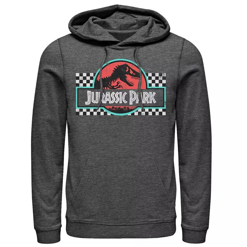 Men's Jurassic Park Red & Yellow Outline Logo Graphic Pullover Hoodie,  Product Image