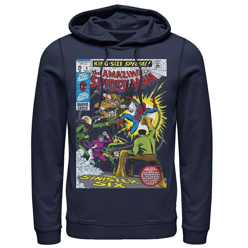 Men's Marvel Spider-Man Sinister Six Comic Hoodie, Size: 3XL, Black Product Image