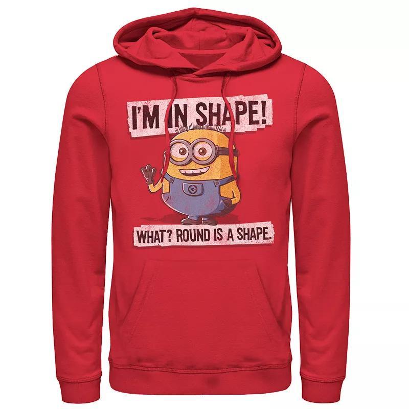 Mens Despicable Me Minions Round Is A Shape Bob Pullover Hoodie Product Image