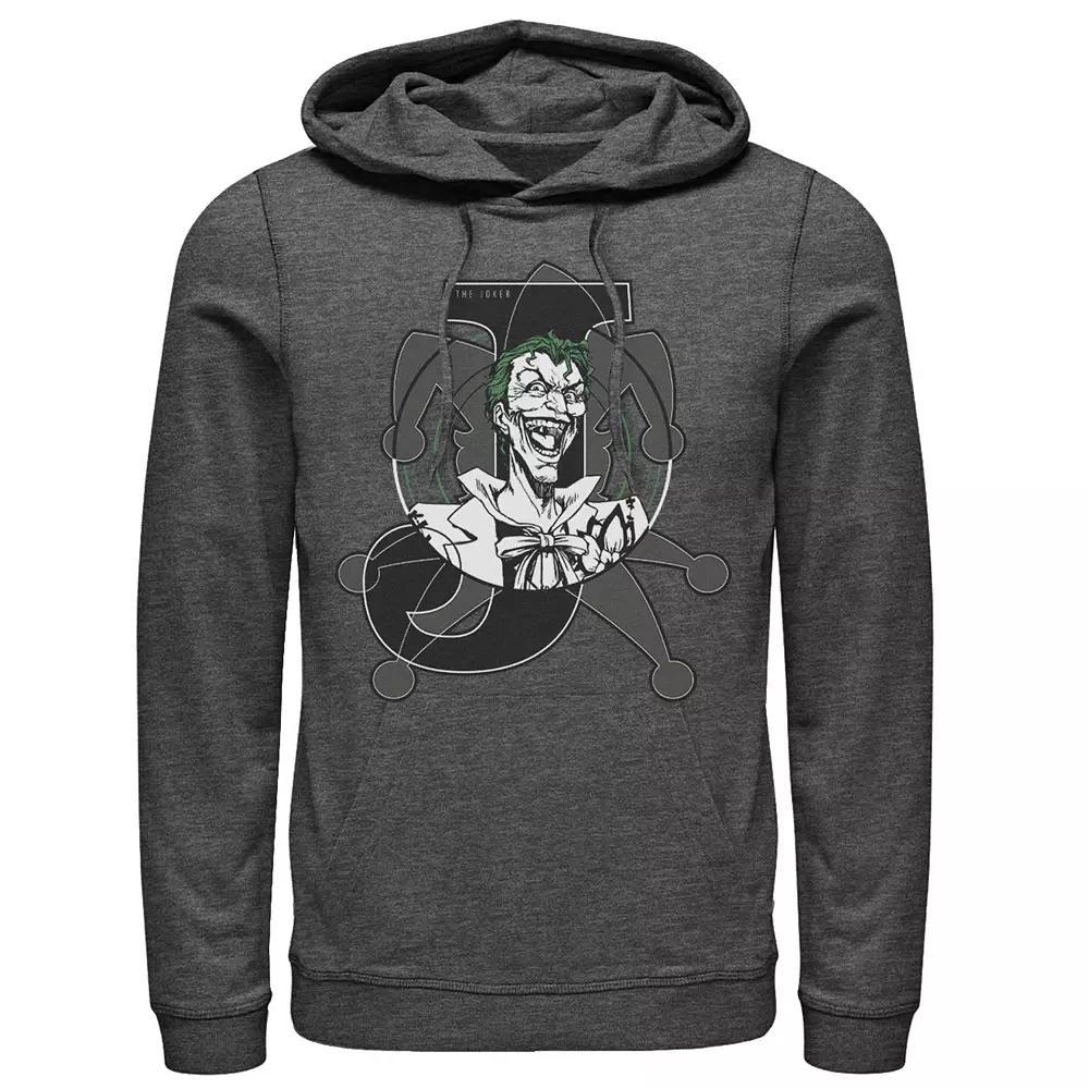 Men's DC Comics The Joker Classic Logo Ringer Tee, Size: XL, Grey Heather Product Image