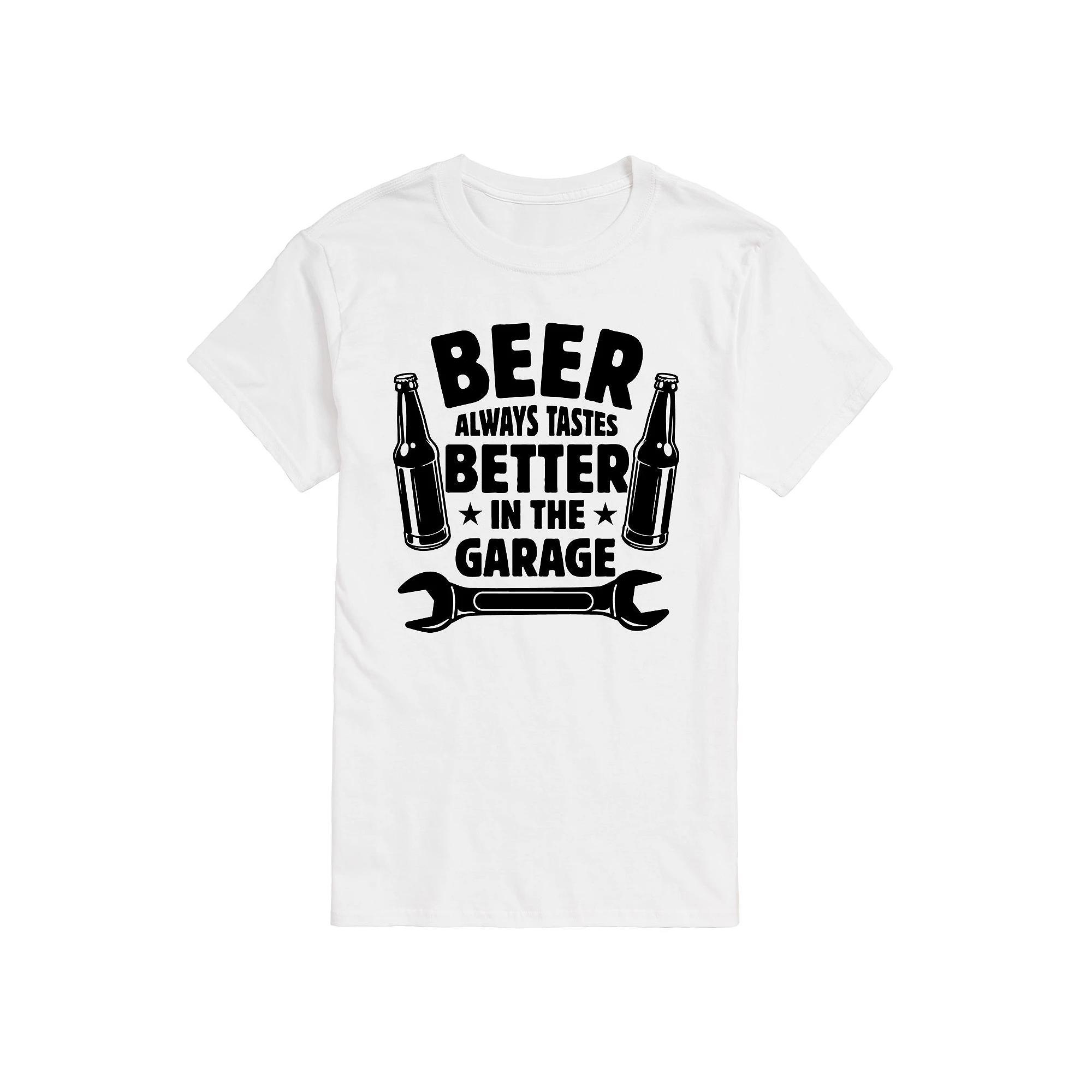 Big & Tall Beer Tastes Better Garage Tee, Men's,  Product Image