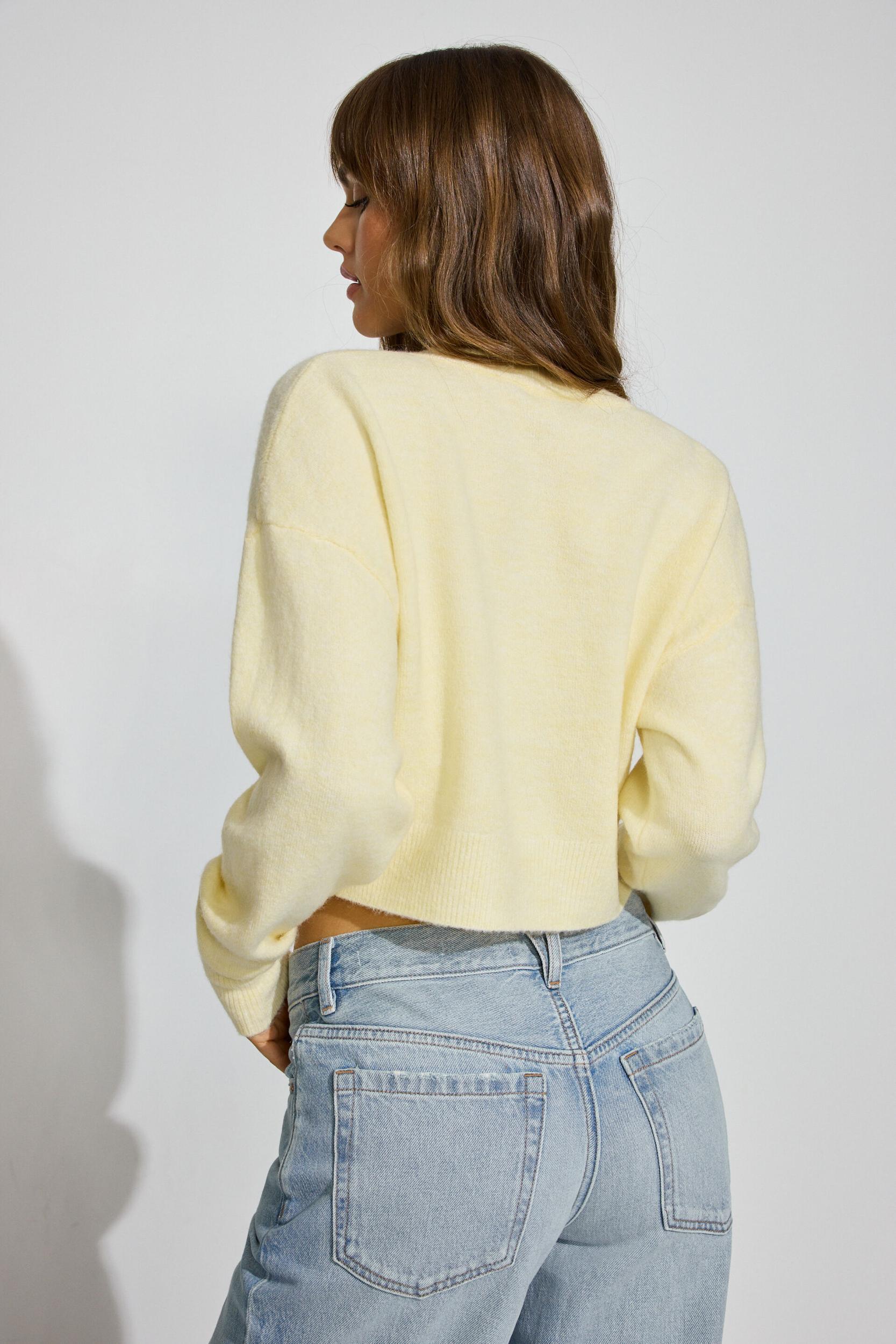 Renee Spongy Cropped Cardigan Product Image