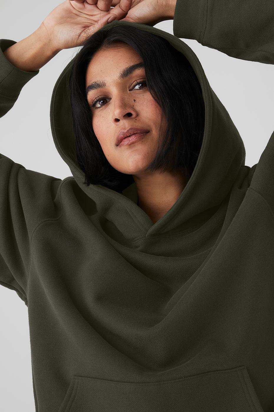 Renown Heavy Weight Hoodie - Stealth Green Female Product Image