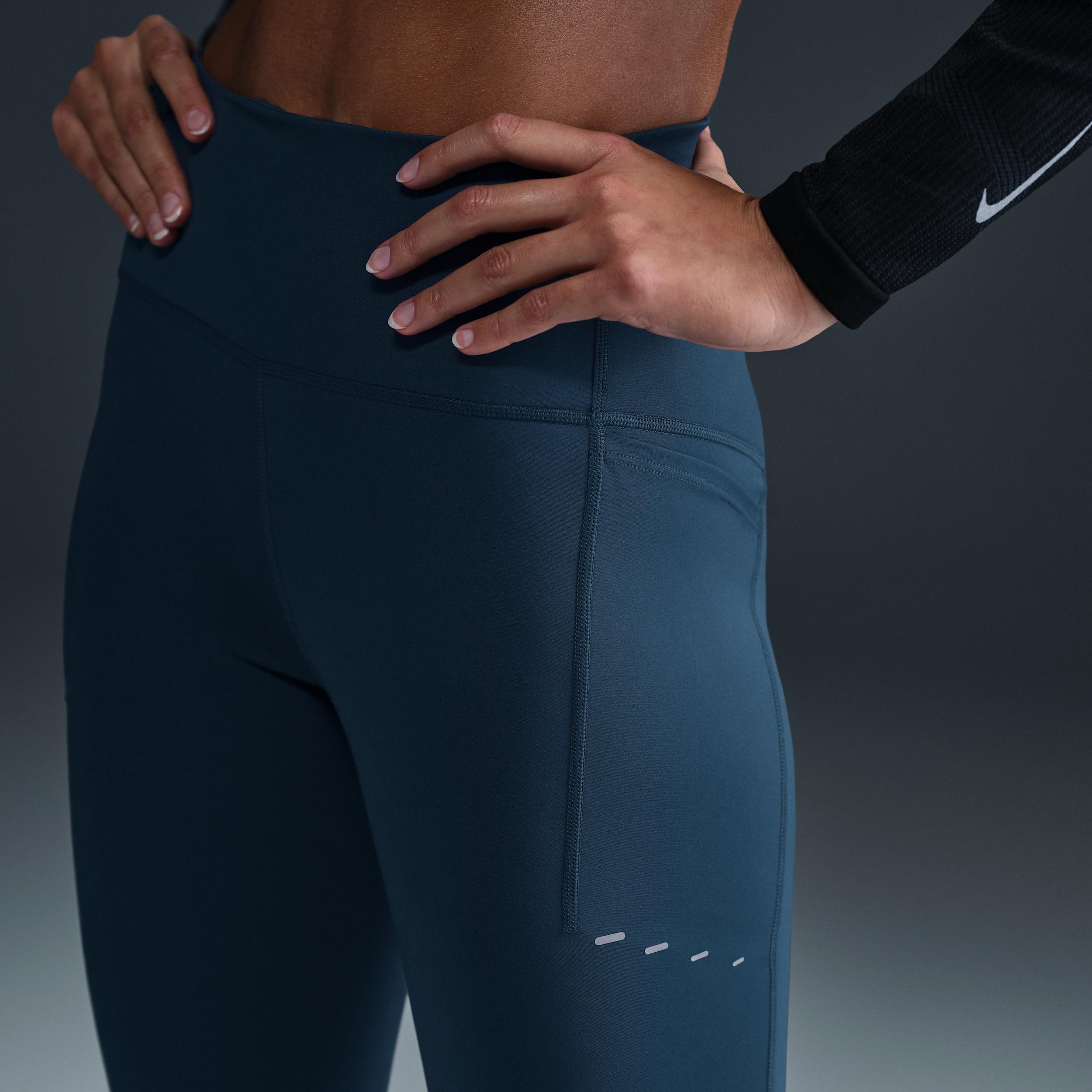 Nike Womens Swift High-Waisted 7/8 Running Leggings with Pockets | HJ2252-010 Product Image