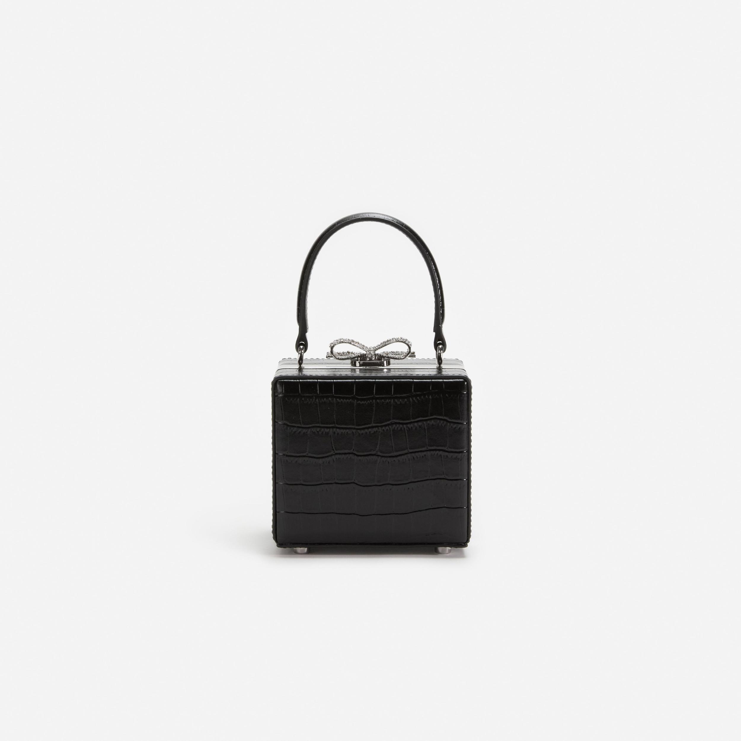 Black Croc Micro Bag Product Image