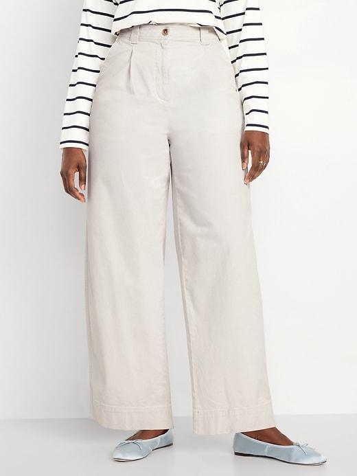 Extra High-Waisted Barrel Wide-Leg Pants Product Image