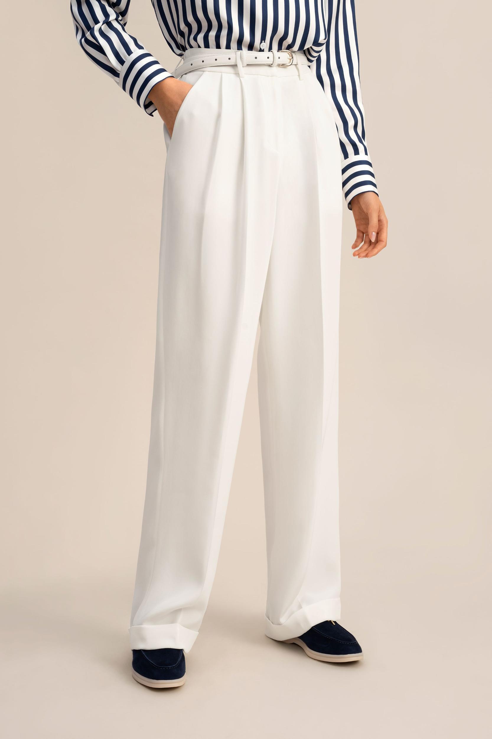 LILYSILK Silk Pants Women Lightweight Natural White 4 Product Image
