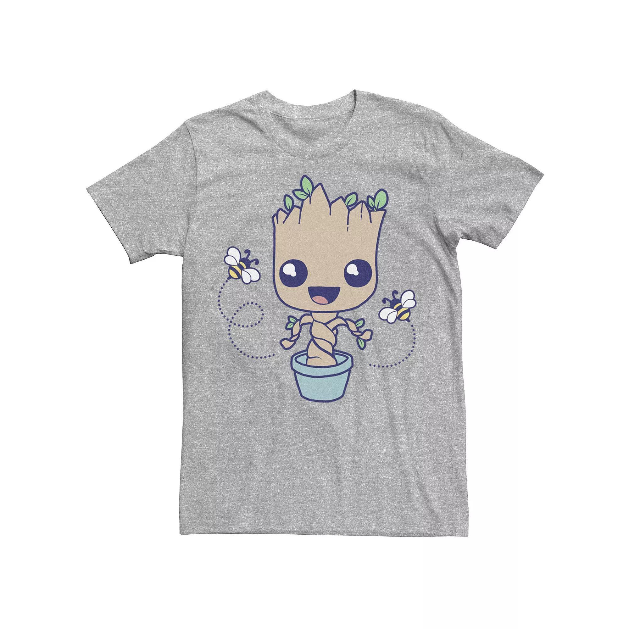 Men's Marvel Groot Hello Spring Bees Tee,  Product Image