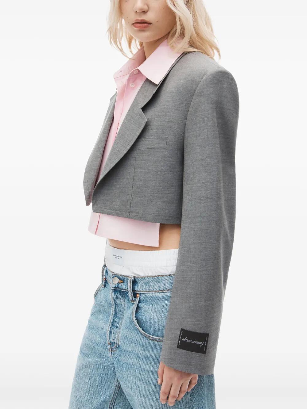 layered cropped blazer Product Image