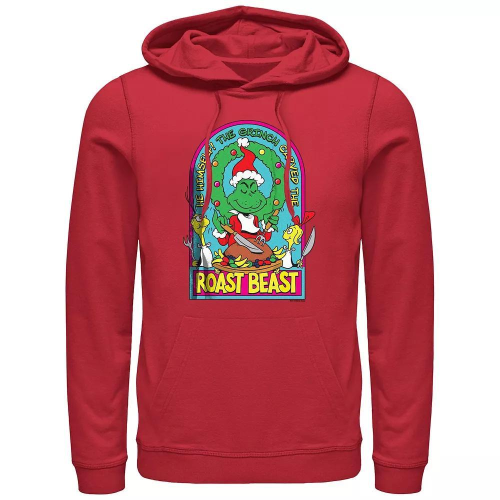 Big & Tall Dr. Seuss Grinch Roast Beast Graphic Hoodie, Men's, Size: Large, Red Product Image